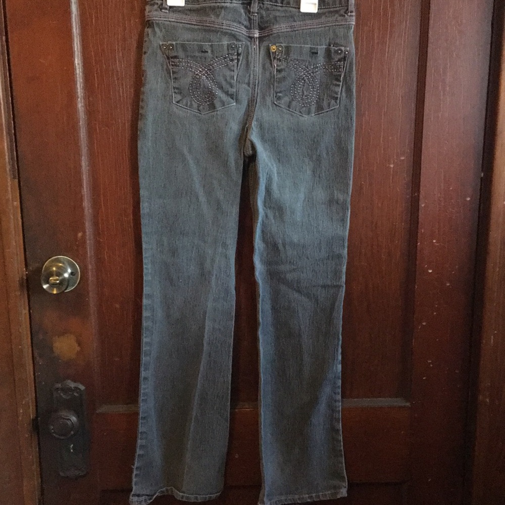 Girls Faded Glory Stretch Jeans 14 - Picture 3 of 4